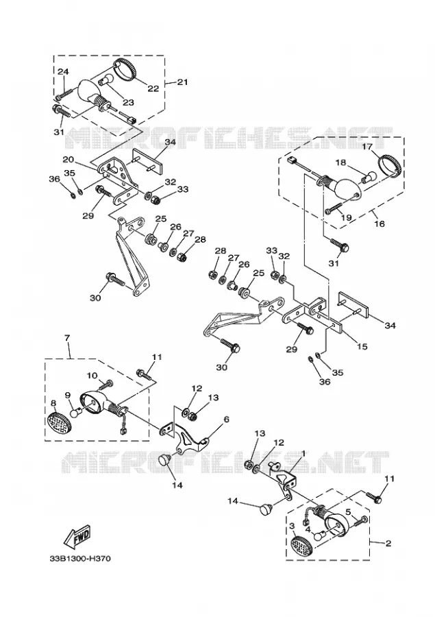 CLIGNOTANT Yamaha QUAD 250 2011 RAPTOR  YFM250R