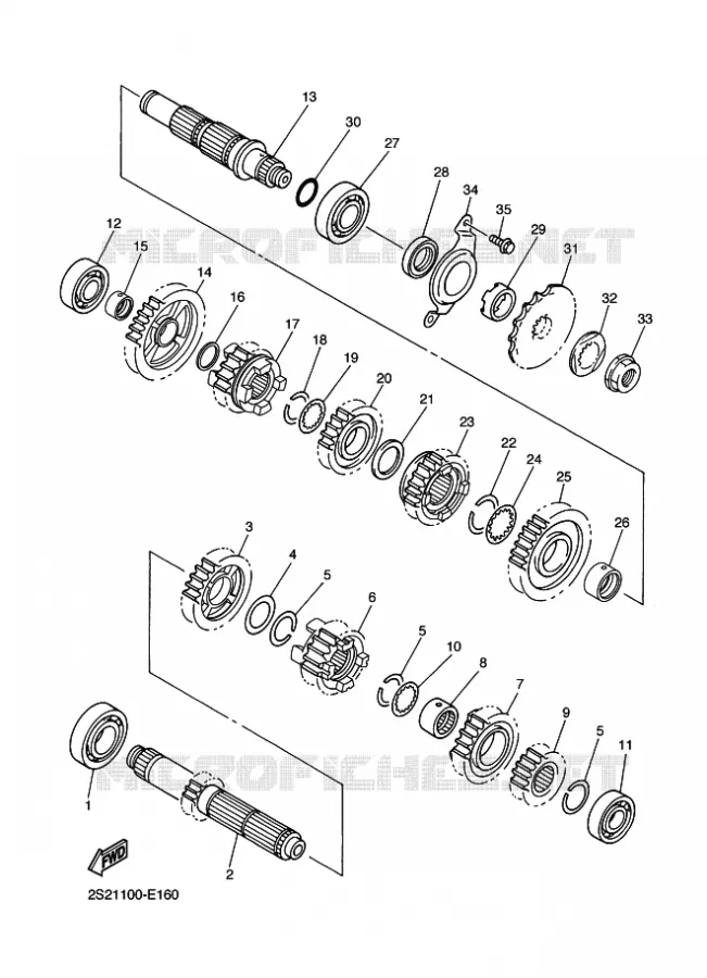TRANSMISSION Yamaha MOTO 450 2012 YZF  YZ450F