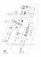 FOURCHE pour Yamaha DIVERSION 600 de 2016
