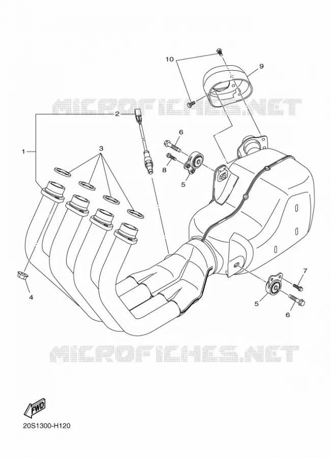 ECHAPPEMENT Yamaha MOTO 600 2016 XJ6  XJ6S