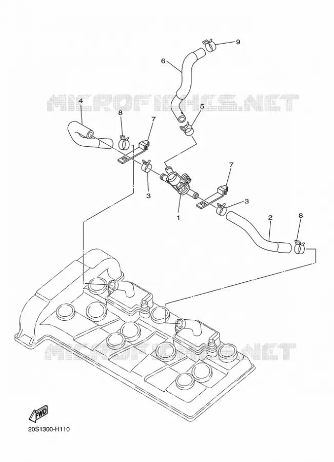 SYSTÈME D'ADMISSION D'AIR AIS Yamaha MOTO 600 2016 XJ6  XJ6S