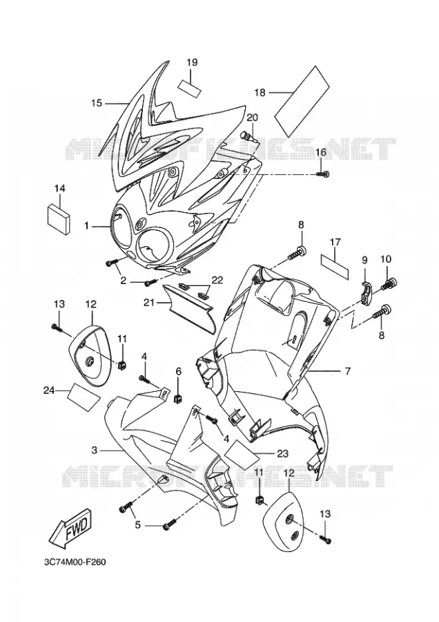 PROTEGE JAMBES Yamaha SCOOTER 50 2007 STUNT  EW50N
