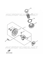 POMPE A HUILE pour Yamaha XC100 de 2005