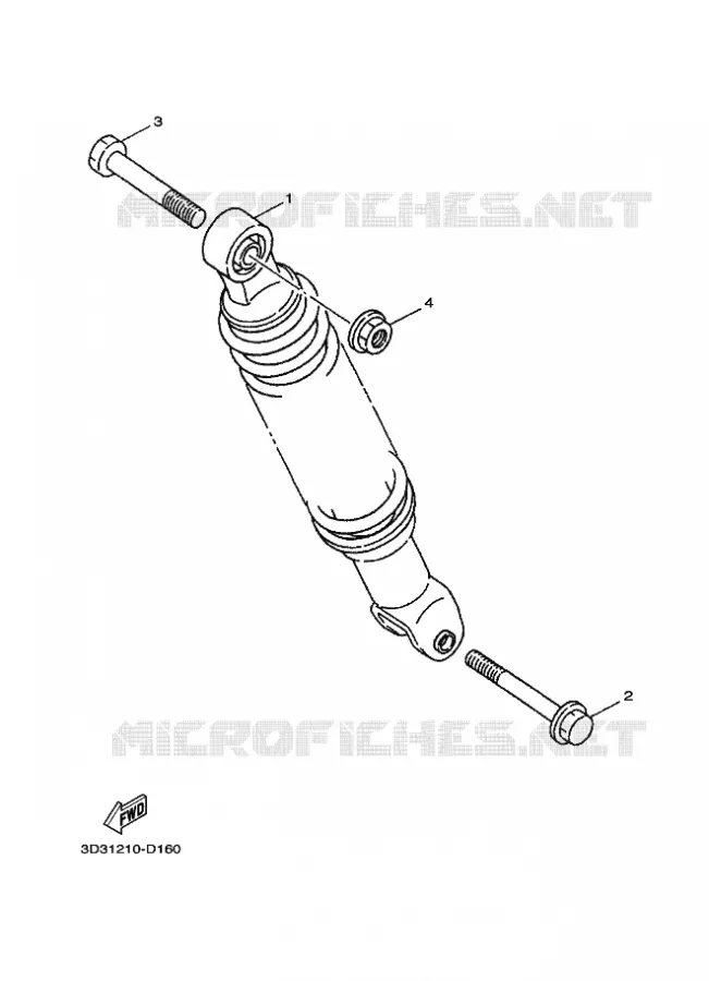 BRAS OSCILLANT / AMORTISSEUR Yamaha SCOOTER 100 2005 JOG  XC100