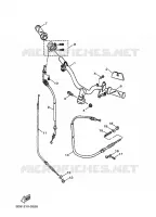 GUIDON ET CABLES pour Yamaha XC100 de 2005