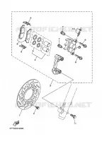 ETRIER DE FREIN AVANT pour Yamaha DT125 de 2007