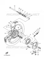 ROUE AVANT pour Yamaha DT125 de 2008
