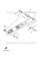 AMORTISSEUR ARRIERE pour Yamaha DT125 de 2008