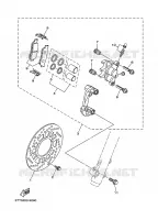 ETRIER DE FREIN AVANT pour Yamaha DT125 de 2008