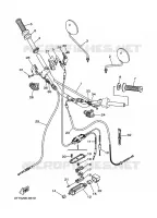GUIDON ET CABLES 2 pour Yamaha DT125 de 2008