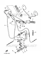 GUIDON ET CABLES pour Yamaha DT125 de 2008