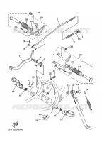 SUPPORT / REPOSE PIEDS pour Yamaha DT125 de 2008