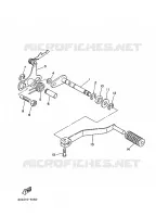 AXE DE SELECTEUR / PEDALE pour Yamaha YSR80 de 1991