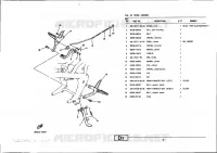 BEQUILLE / REPOSE PIEDS pour Yamaha YSR80 de 1991