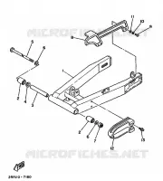 BRAS OSCILLANT  pour Yamaha YSR80 de 1991