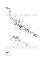 DEMARREUR KICK pour Yamaha YSR80 de 1991