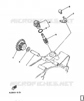 ENGRENAGE DE COMPTE TOURS pour Yamaha YSR80 de 1991