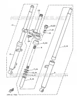 FOURCHE pour Yamaha YSR80 de 1991