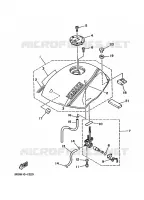 RESERVOIR A ESSENCE pour Yamaha YSR80 de 1991