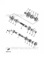 TRANSMISSION pour Yamaha YSR80 de 1991