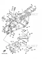 CADRE pour Yamaha YFM350FW-X de 1997
