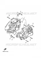 CARTER MOTEUR pour Yamaha YFM350FW-X de 1997