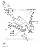 COMMODO / LEVIER pour Yamaha YFM350FW-X de 1997