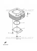 CYLINDRE pour Yamaha YFM350FW-X de 1997
