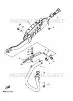 ECHAPPEMENT pour Yamaha YFM350FW-X de 1997