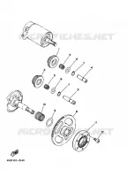 EMBRAYAGE DE DEMARREUR pour Yamaha YFM350FW-X de 1997