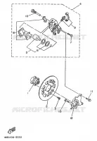 ETRIER DE FREIN ARRIERE pour Yamaha YFM350FW-X de 1997