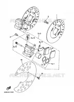 ETRIER DE FREIN AVANT pour Yamaha YFM350FW-X de 1997