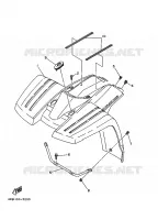 GARDE BOUE AVANT pour Yamaha YFM350FW-X de 1997
