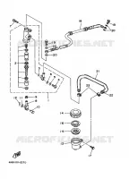 MAITRE CYLINDRE DE FREIN ARRIERE pour Yamaha YFM350FW-X de 1997