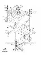 RESERVOIR A ESSENCE pour Yamaha YFM350FW-X de 1997