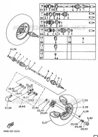 ROUE AVANT pour Yamaha YFM350FW-X de 1997
