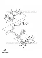 SUPPORT / REPOSE PIEDS pour Yamaha YFM350FW-X de 1997