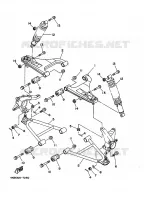 SUSPENSION / ROUE AVANT pour Yamaha YFM350FW-X de 1997