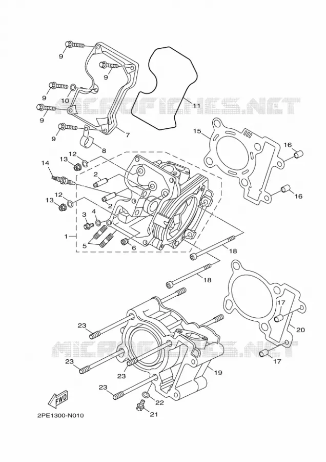 CYLINDRE Yamaha SCOOTER 151 2016 XENTER  HW151