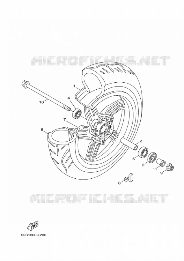 ROUE AVANT Yamaha SCOOTER 151 2016 XENTER  HW151