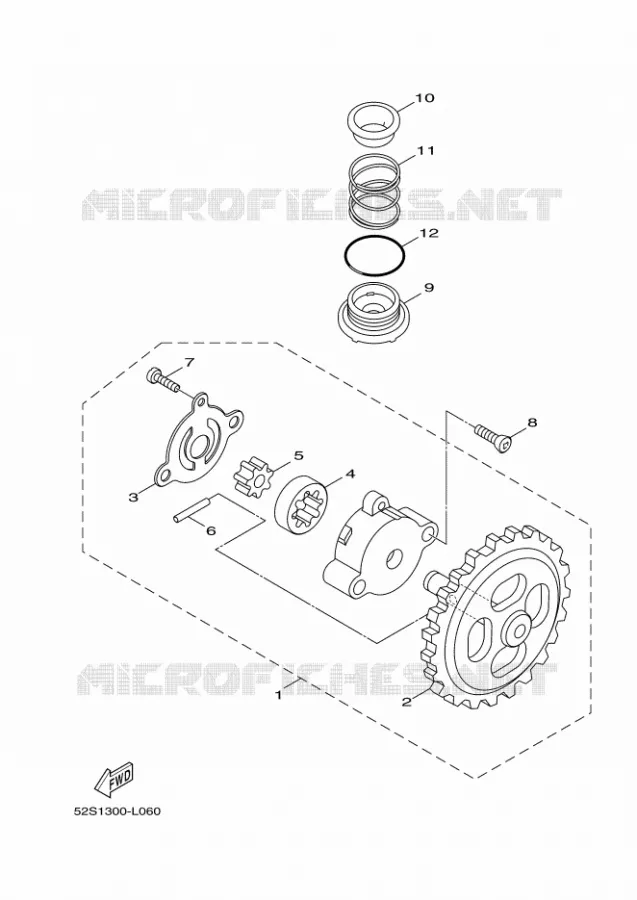 POMPE A HUILE Yamaha SCOOTER 125 2016 XENTER  HW125