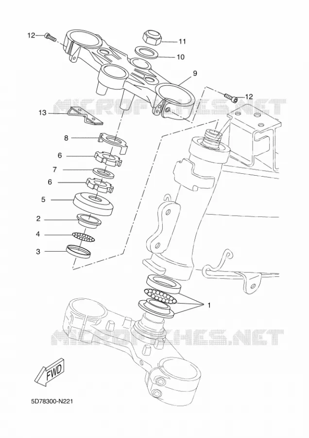 DIRECTION Yamaha MOTO 125 2015 YZF-R125 ABS  YZF-R125A