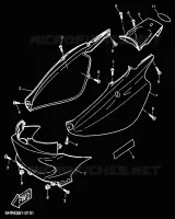 COUVERCLE LATERAL pour Yamaha CW50RS de 2001