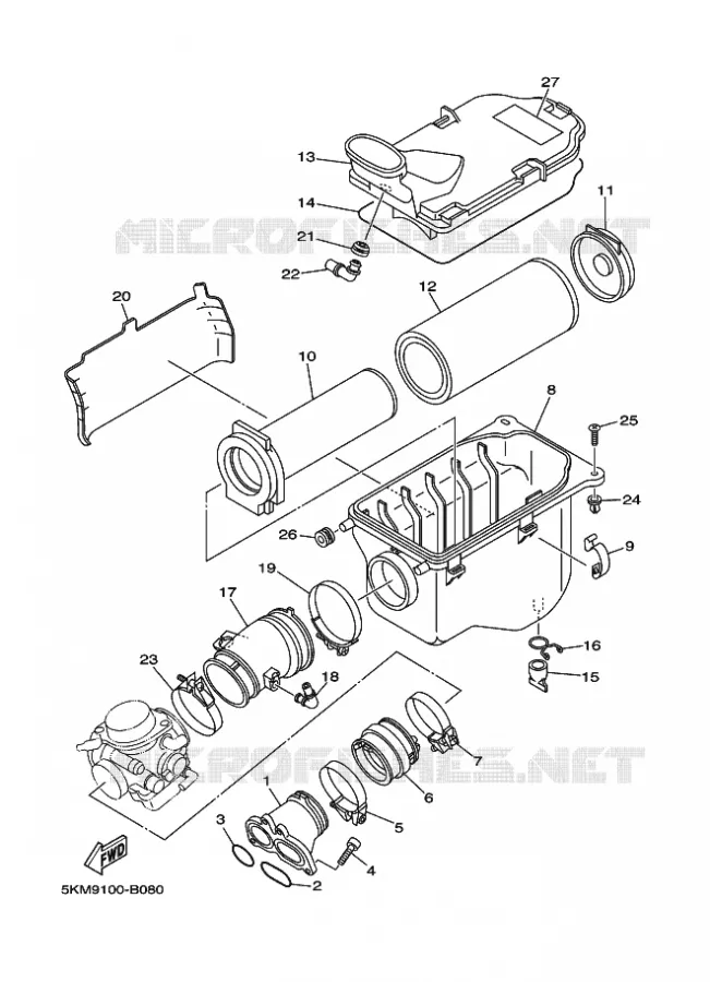 ADMISSION Yamaha QUAD 660 2003 GRIZZLY  YFM660FWA