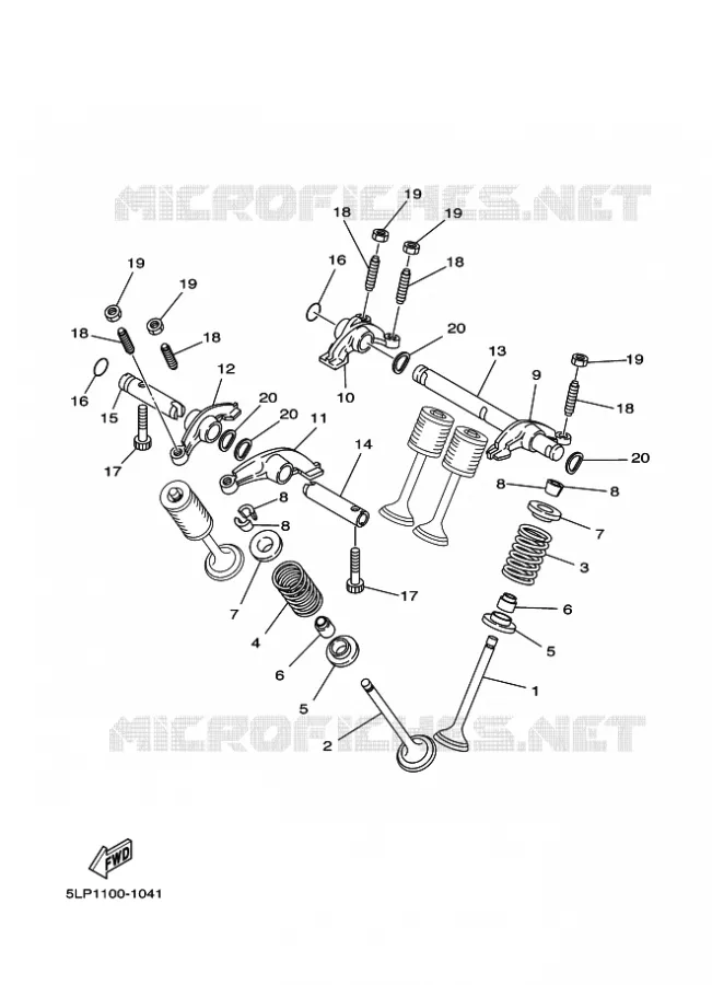 SOUPAPE Yamaha QUAD 660 2003 GRIZZLY  YFM660FWA