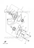 POMPE A EAU / DURITES pour Yamaha YFM400AN de 2004