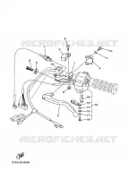 COMMODO / LEVIER pour Yamaha YFM350A de 2008