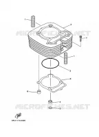 CYLINDRE pour Yamaha YFM350A de 2008