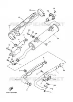ECHAPPEMENT pour Yamaha YFM350A de 2008