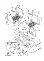 SUPPORT / REPOSE PIEDS pour Yamaha YFM350A de 2008